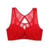 Large Full-Cup Side retraction Anti-Expansion and drooping Adjustable Bra Sexy lace Beautiful Vest White Lingerie (Color : red, Size : 95D) view 1