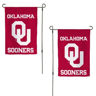 Desert Cactus University of Oklahoma UO Garden Flag  19 x 12 inch Oklahoma Sooners Banner, For Outdoor Display and Events (Design C)
