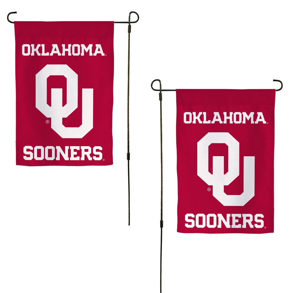 Desert Cactus University of Oklahoma UO Garden Flag  19 x 12 inch Oklahoma Sooners Banner, For Outdoor Display and Events (Design C)