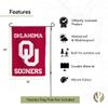Desert Cactus University of Oklahoma UO Garden Flag  19 x 12 inch Oklahoma Sooners Banner, For Outdoor Display and Events (Design C) view 4
