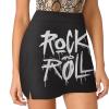 Rock and Roll Women's Skort High Waisted A-line Short Skirt Double Layer Sport Golf Skirts Workwear M view 1