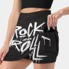 Rock and Roll Women's Skort High Waisted A-line Short Skirt Double Layer Sport Golf Skirts Workwear M view 2