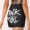 Rock and Roll Women's Skort High Waisted A-line Short Skirt Double Layer Sport Golf Skirts Workwear M view 4
