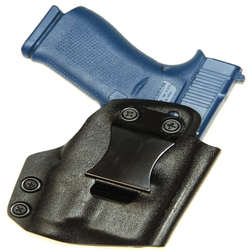 REVKEL Custom Kydex Molded IWB Holster Compatible with Glock 48 MOS w/TLR7 SUB in Police Tactical Black. Right Hand Draw. Hand Crafted in Texas, USA.