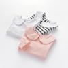 RUKOSU Baby Girl Long Sleeve Blouses Solid Color Doll Collar T-Shirt Toddler Kids Cotton Top Bottom White 5-6T view 2