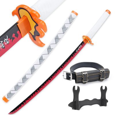 Cold Blade Rengoku Sword - 41 inches Anime Katana Replica with Belt and Stand - Rengoku Sword with Authentic Design