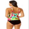 Anne Cole Plus Size Retro Twist Front Underwire Tankini Multi 16W view 2