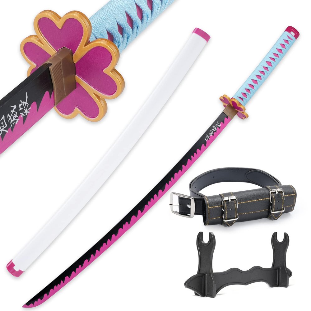 Cold Blade Mitsuri Sword - 41 inches Anime Katana Replica with Belt and Stand - Mitsuri Sword with Authentic Design