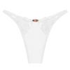 SAKVILSEC Women Sexy Lace Cotton Panties Low Rise Floral Perspective Thong Lingerie Woman Comfortable Underwear(Wine Red 051,M) view 4