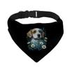 Flower Print Pet Bandana Collar - Cool Scarf Collar - Illustration Dog Bandana - S view 1