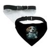 Flower Print Pet Bandana Collar - Cool Scarf Collar - Illustration Dog Bandana - S view 3