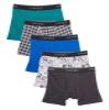 Hanes Boys' Printed Boxer Briefs with Comfort Flex Waistband, 5-Pack (as1, alpha, l) Assorted view 1