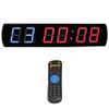 TFECOM 28.7 Inch Digital Wall Clock, EMOM Timer, 4 Inch 6-Digit LED Cycle Timer, 12/24H Display, Up/Dn MM:SS Format, Stopwatch MM:SS, Tabata, FGB view 1
