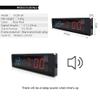 TFECOM Digital Led Wall Clock, EMOM Timer, 1in 6-Digit Cycle Timer, 12/24H Clock, Up/Dn MM:SS Format Display, Stopwatch MM:SS, Tabata, FGB1&2, for Gym view 4