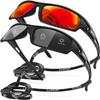 AWGSEE Polarized Sports Sunglasses for Men 100% UV Protection Wrap Around Unbreakable Sun Glasses for Fishing Driving view 1