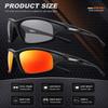 AWGSEE Polarized Sports Sunglasses for Men 100% UV Protection Wrap Around Unbreakable Sun Glasses for Fishing Driving view 4