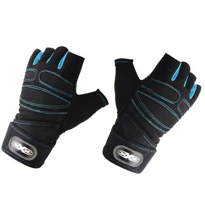 CHICIRIS Weight Exercise Gloves, Weight Lifting Half Finger Gloves Wrist Protector Non Slip Injury Prevention for Gym (M