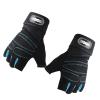CHICIRIS Weight Exercise Gloves, Weight Lifting Half Finger Gloves Wrist Protector Non Slip Injury Prevention for Gym (M view 2