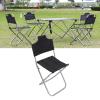 TITA-DONG Camping Folding Chair, Heavy Duty 600D Oxford Cloth Fishing Chair with Backrest, Portable Lightweight Folding Lawn Chair for Camping Barbecue Backpacking view 3