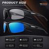 AWGSEE Polarized Sports Sunglasses for Men 100% UV Protection Wrap Around Unbreakable Sun Glasses for Fishing Driving view 4