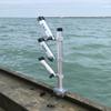 Brocraft Aluminum Rod Holder Tree for 90 Degree Gunnel Track System view 1