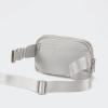 Pander Everywhere Belt Bag for Women, 5 Zipper Pockets Nylon Crossbody Fanny Pack Purse (Seal Grey) view 3