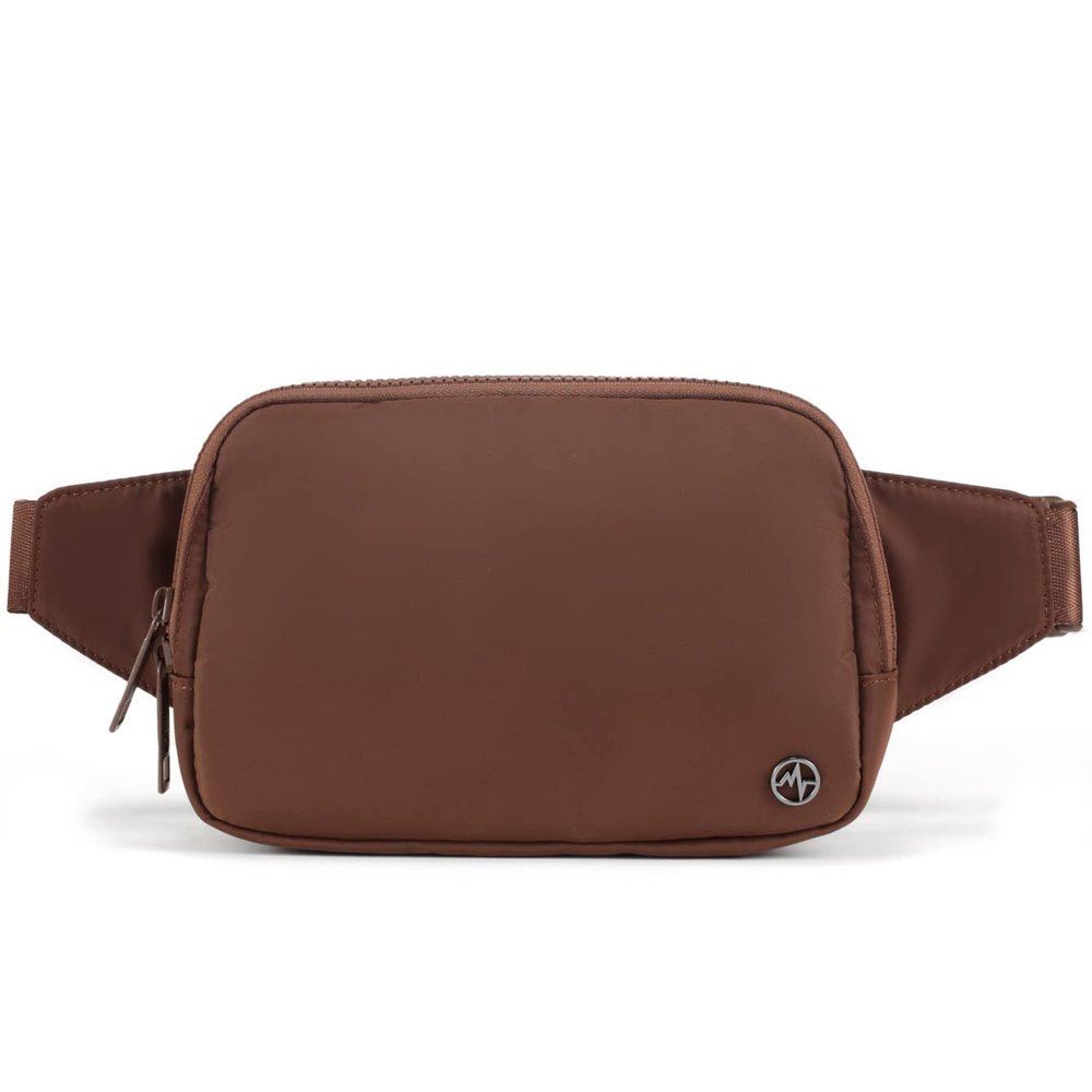 Pander Belt Bag Large 2L, Nylon Fanny Pack Purse for Women and Men with Adjustable Strap, Coca Mocha