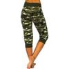 Uillui Cargo Pants Women Bootcut Yoga Workout Cropped Trousers Stretch Waist Athletic Fitness Sweatpants Casual Capri Pants view 2