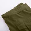 Uillui Cargo Pants Women Bootcut Yoga Workout Cropped Trousers Stretch Waist Athletic Fitness Sweatpants Casual Capri Pants,A01_green,XX-Large view 3