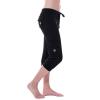 Uillui Cargo Pants Women Bootcut Yoga Workout Cropped Trousers Stretch Waist Athletic Fitness Sweatpants Casual Capri Pants,A01_black,X-Small view 2
