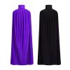 HAPNBCELE Reversible Cape Adult Medieval Dracula Vampire Devil Costume for Halloween Christmas Masquerade Party Men Women (Black&Purple, 47 Inches/120 CM) view 3