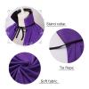 HAPNBCELE Reversible Cape Adult Medieval Dracula Vampire Devil Costume for Halloween Christmas Masquerade Party Men Women (Black&Purple, 47 Inches/120 CM) view 4