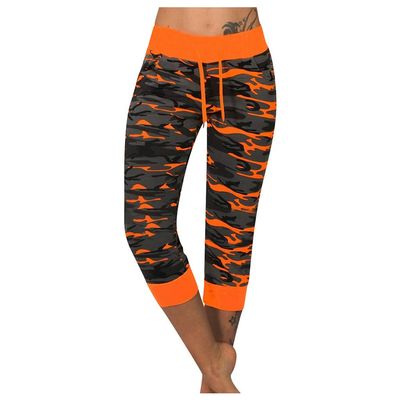 Uillui Cargo Pants Women Bootcut Yoga Workout Cropped Trousers Stretch Waist Athletic Fitness Sweatpants Casual Capri Pants
