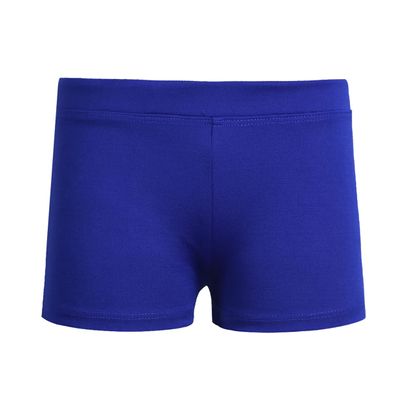 Freebily Girls Boy-Cut Slim Fit Yoga Cheer Volleyball Hot Shorts Low Rise Gymnastics Dance Running Booty Bottom Undershort Blue A 16 Years