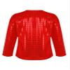CHICTRY Kids Boys Girls Sparkly Sequin Long Sleeve Hip Hop Jazz Dance Shirt Stage Performance Costume Top Red 2-3 Years view 2