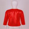 CHICTRY Kids Boys Girls Sparkly Sequin Long Sleeve Hip Hop Jazz Dance Shirt Stage Performance Costume Top Red 2-3 Years view 4