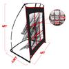 FLITURE Baseball Pitching Target Net - Heavy-Duty 9-Hole Pitching Net with Strike Zone - Portable & Height-Adjustable Training Equipment for Precision Pitcher Training & Throwing Practice view 2