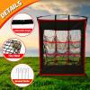 FLITURE Baseball Pitching Target Net - Heavy-Duty 9-Hole Pitching Net with Strike Zone - Portable & Height-Adjustable Training Equipment for Precision Pitcher Training & Throwing Practice view 3