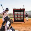 FLITURE Baseball Pitching Target Net - Heavy-Duty 9-Hole Pitching Net with Strike Zone - Portable & Height-Adjustable Training Equipment for Precision Pitcher Training & Throwing Practice view 4