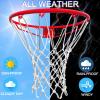 LAO XUE Basketball Net Outdoor,(7.16 oz) 12 Loops Professional Heavy Duty Basketball Net Replacement,All Weather Anti Whip, Suitable for Outdoor Standard 12 Loops Basketball Hoop view 4