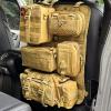 Universal Tactical Vehicle Back Seat Organizer with 5 Molle Pouch Molle Pouches Truck Seat Organizer Tactical Gear for Car Truck Ford Jeep Vehicle view 1