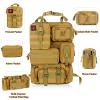 Universal Tactical Vehicle Back Seat Organizer with 5 Molle Pouch Molle Pouches Truck Seat Organizer Tactical Gear for Car Truck Ford Jeep Vehicle view 4