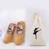 Angoily Shoe Bag 2PCS Ballet Shoe Bags for Girls Canvas Drawstring Storage for Pointe Dance for Easy Organization and Transport of Ballet Dance Supplies for Travel view 2