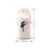 Angoily Shoe Bag 2PCS Ballet Shoe Bags for Girls Canvas Drawstring Storage for Pointe Dance for Easy Organization and Transport of Ballet Dance Supplies for Travel view 3