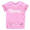 3rd Birthday Girl Outfit 3 Year Old Girls Shirt Three Shirts 3t Toddler Third (as1, Age, 4_Years, White on Pink) view 1