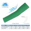 Compression Arm Sleeves Cooling Athletic Sports Sleeve Outdoor Essentials UV Sun Protection Compatible with Green view 2