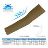 Cooling Compression Arm Sleeves For Men Women UV Sun Protection Arm Sleeves Tattoo Cover Up Sleeve Compatible with Brown view 2