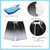 SNOW DREAMS Boys Swim Trunks Quick Dry Gradient Bathing Suits Lightweight Swimming Shorts Mesh Lining Grey Size 4 view 4