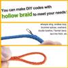 9KM DWLIFE 100% UHMWPE Braided Cord, 1.3mm Black 200ft 580lb Hollow Rope for Hammock, Kite, Fishing, Climbing, Camping view 4