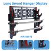 GUIIYLGG Sword Holder Katana Wall Mount - 4 Tier Velvet Padded Katana Stand Samurai Rack Samurai Sword Display Rack Wand Wakizashi Sword Stand Display view 3